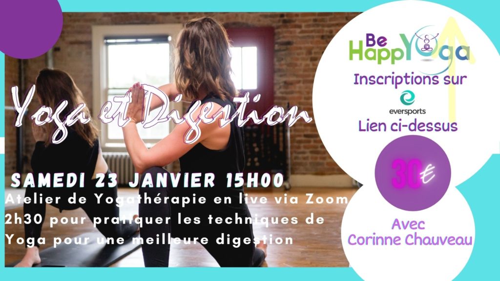 atelier Yogatherapie digestion yoga en ligne