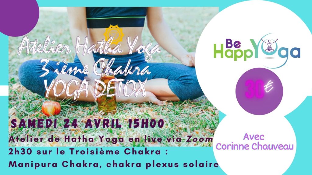 Atelier Yoga detox en ligne be happyoga avril 2021